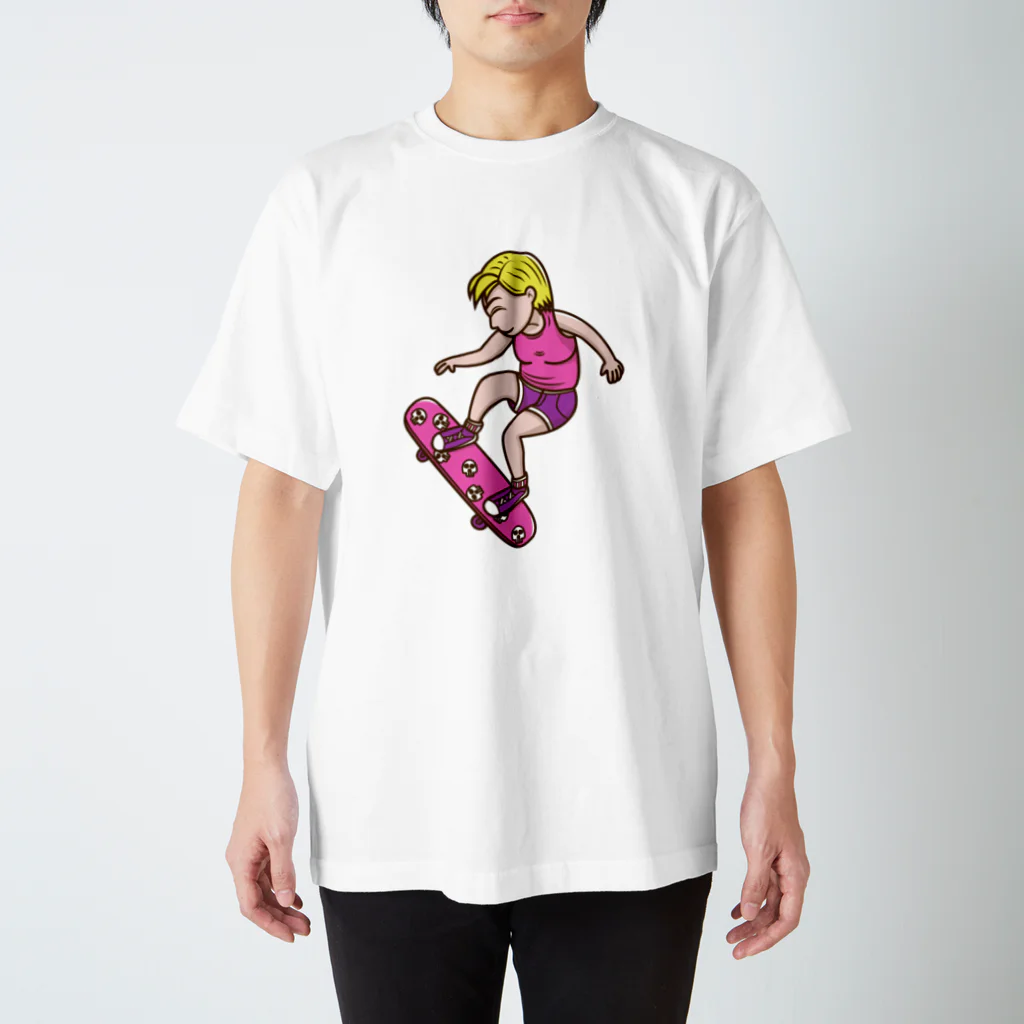 Sophie's storeのスケボー少女 Regular Fit T-Shirt