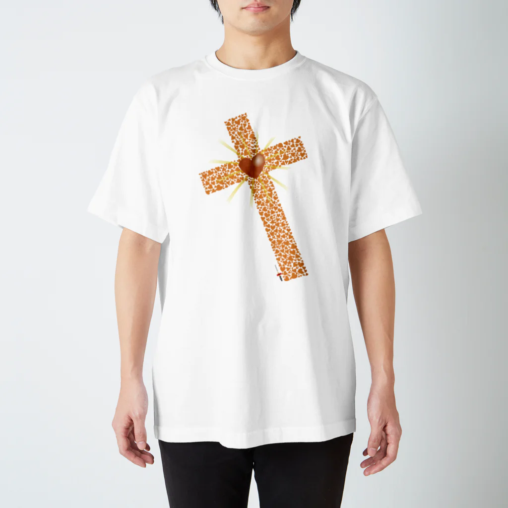 ホリエフジト（bot）のHeart-cross2 スタンダードTシャツ