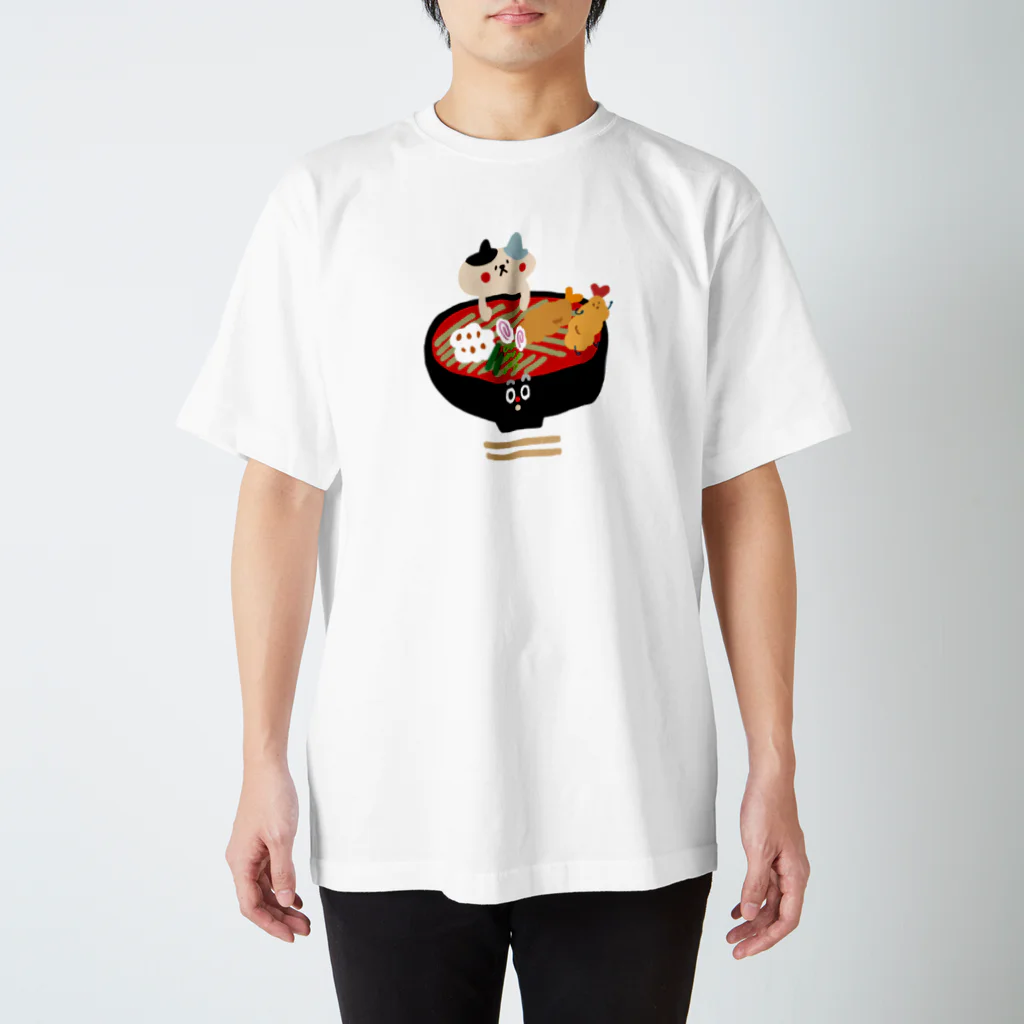 オーパルとレモンの木の天ぷら蕎麦とねこ Regular Fit T-Shirt