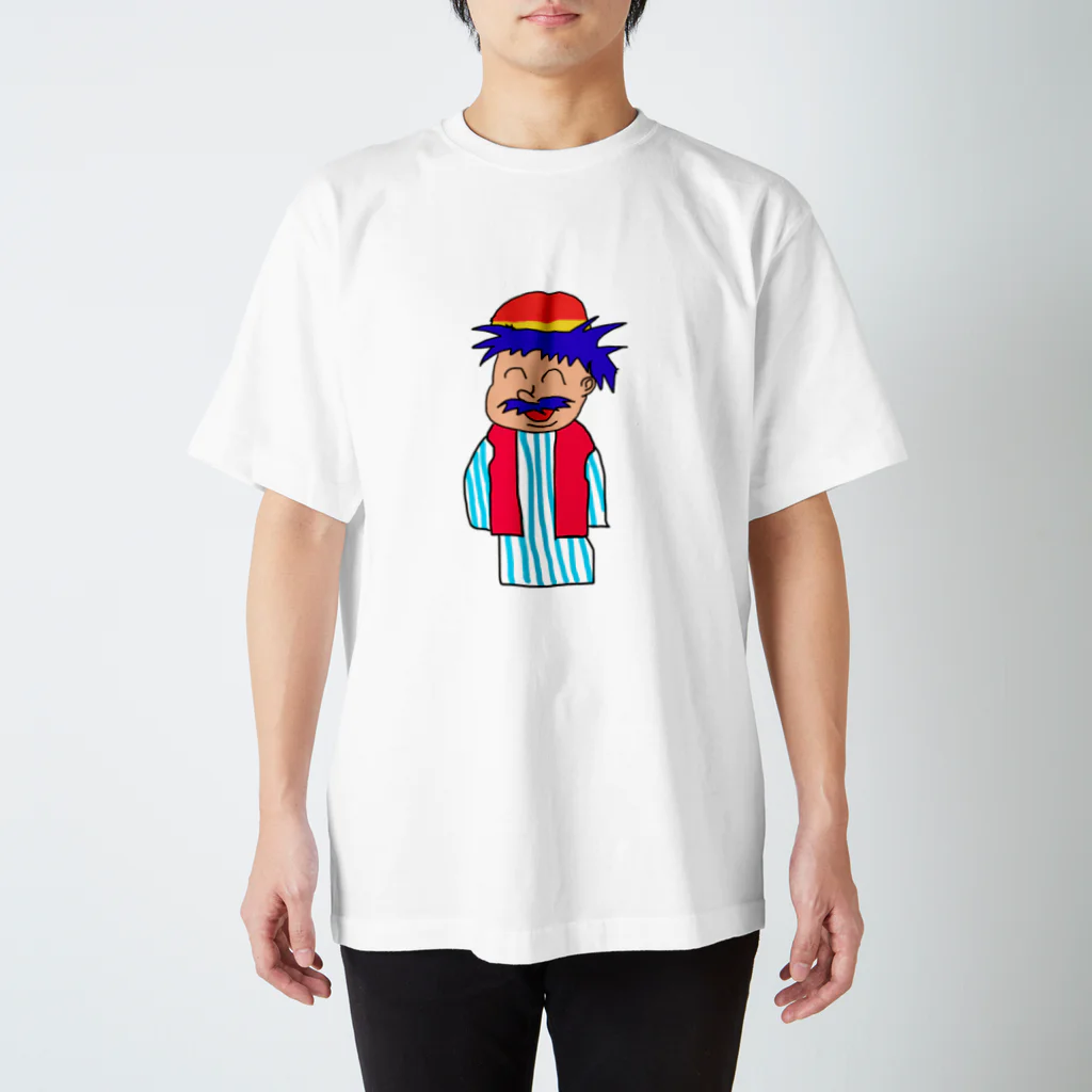 絵しりとりで描いたやつらの人シリーズ チャイナおじさん スタンダードTシャツ