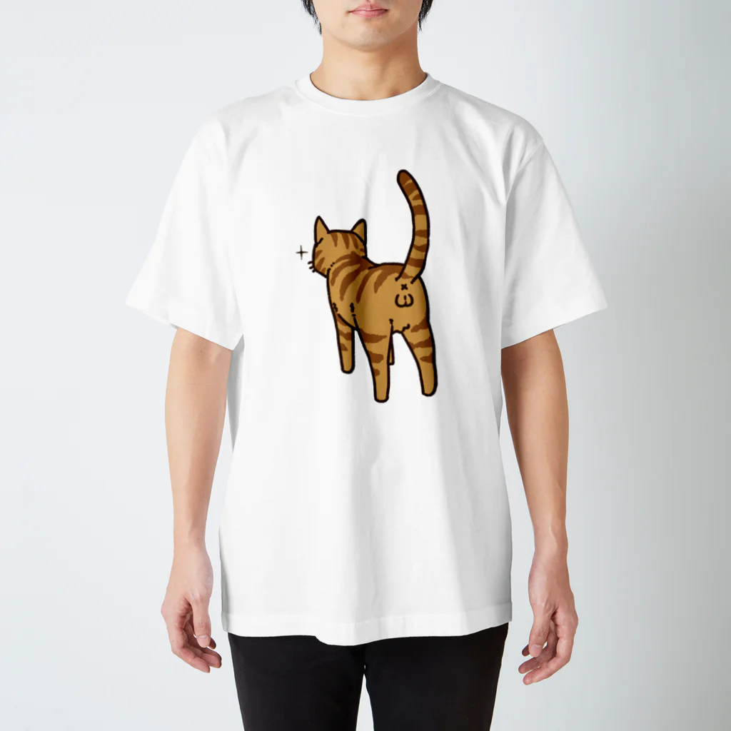 Riotoのねこけつω（茶トラ） スタンダードTシャツ