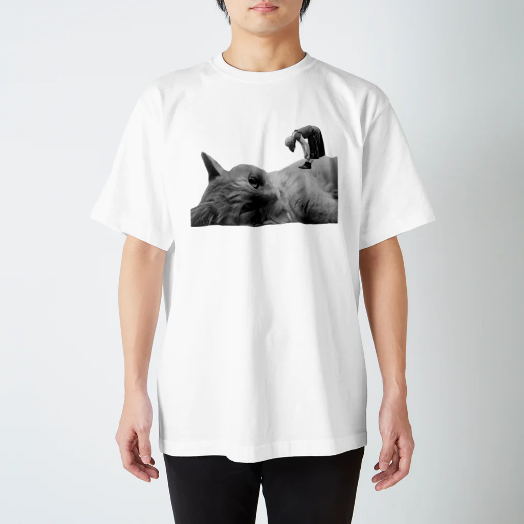 ほのかすまいる🐱歌×猫のほのけんグッズ2020!(白黒) スタンダードTシャツ