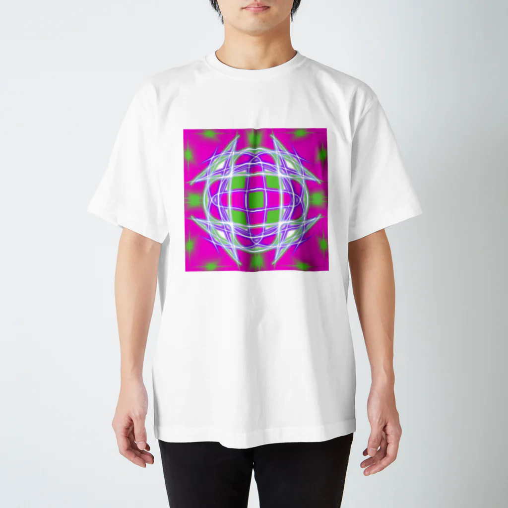 HOUのマンダラアート Regular Fit T-Shirt