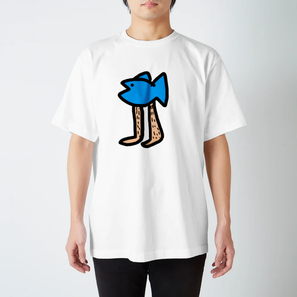 なななめこSILYOPPUの魚人間　カラー青 Regular Fit T-Shirt