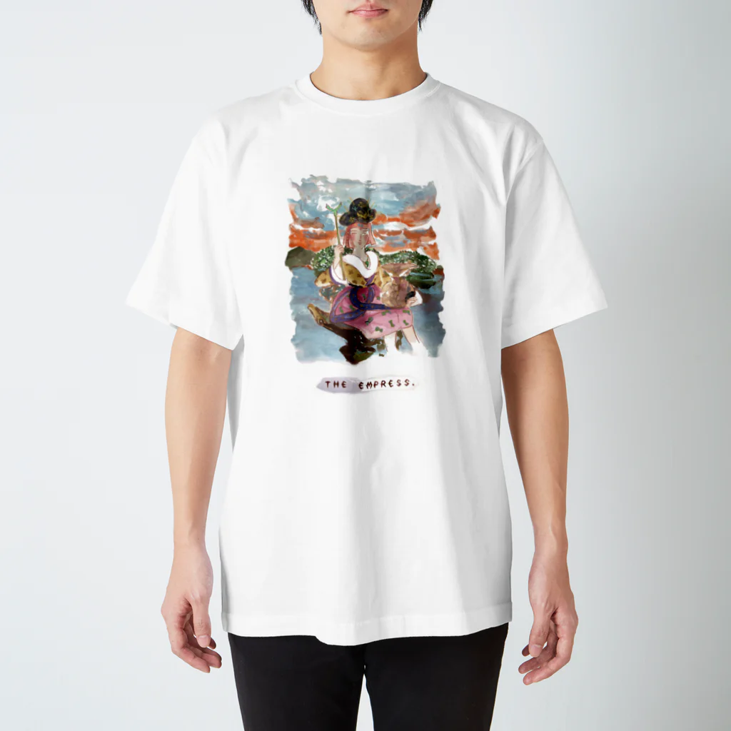 はにわのわの【タロットカード×埴輪】THE EMPRESS/女帝 スタンダードTシャツ