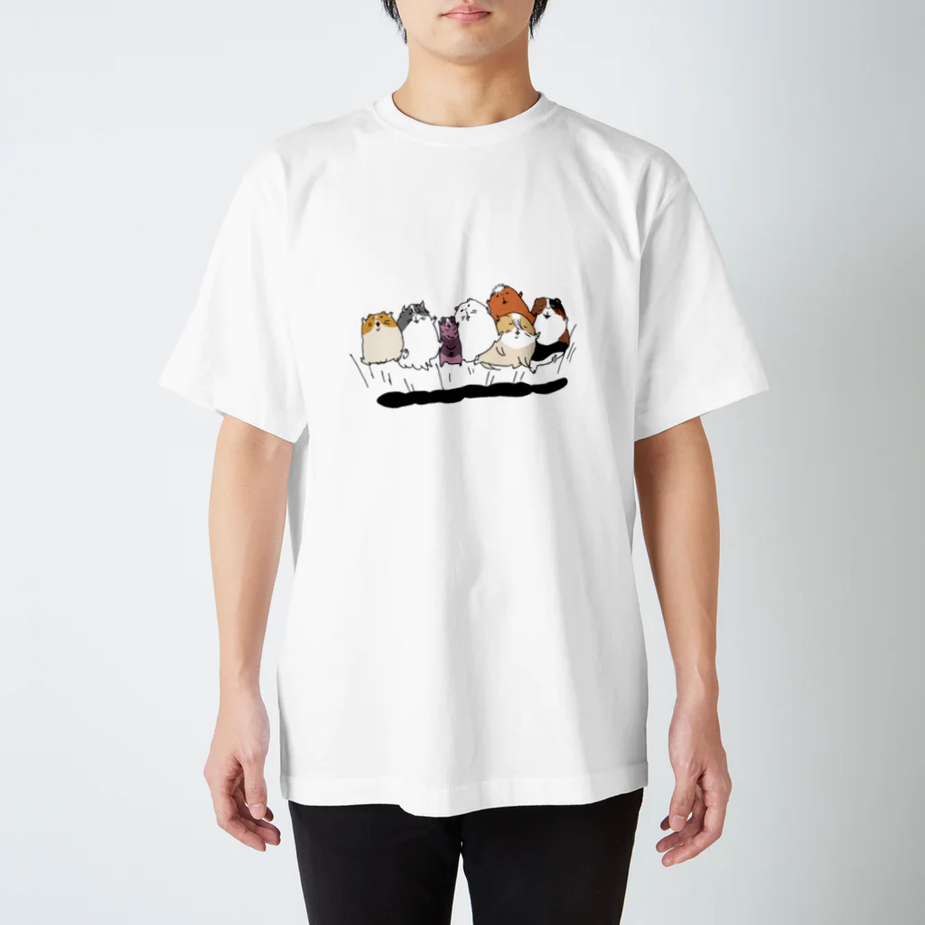 Cindy and BonのモルモットJUMP スタンダードTシャツ