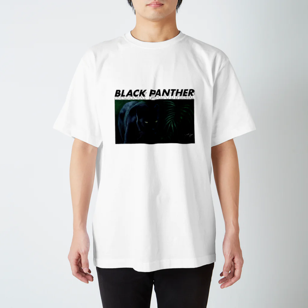 YURIのBlack Panther (color) Regular Fit T-Shirt