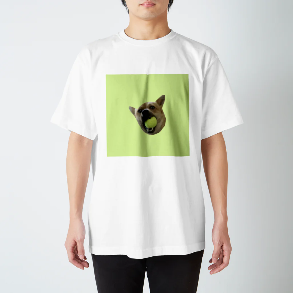 高菜(田中)のボールくわえ犬 Regular Fit T-Shirt