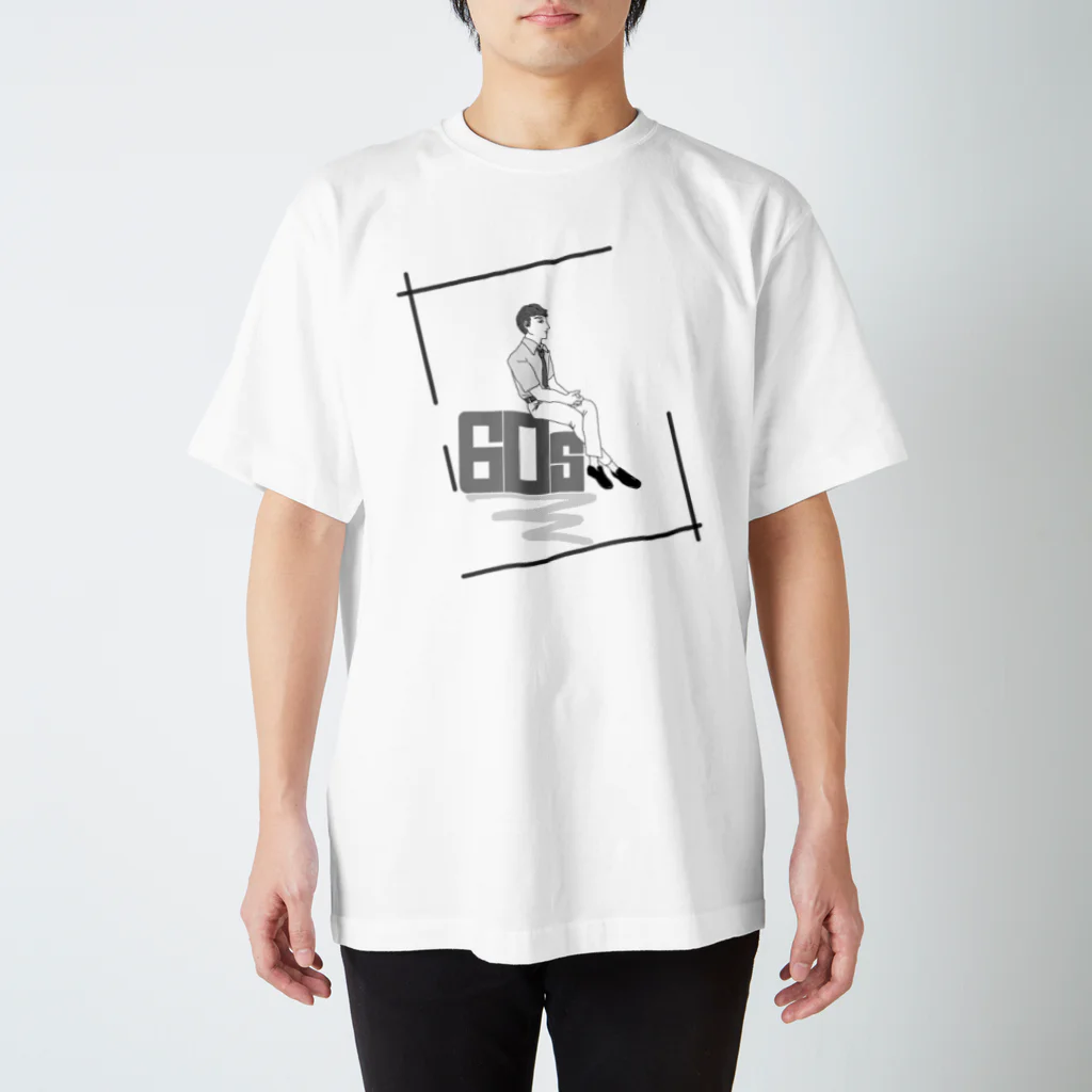 ねこ探知機の60年代レトロボーイ Regular Fit T-Shirt