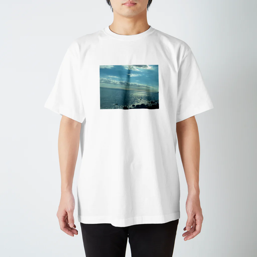 りりりのOcean Blue Regular Fit T-Shirt