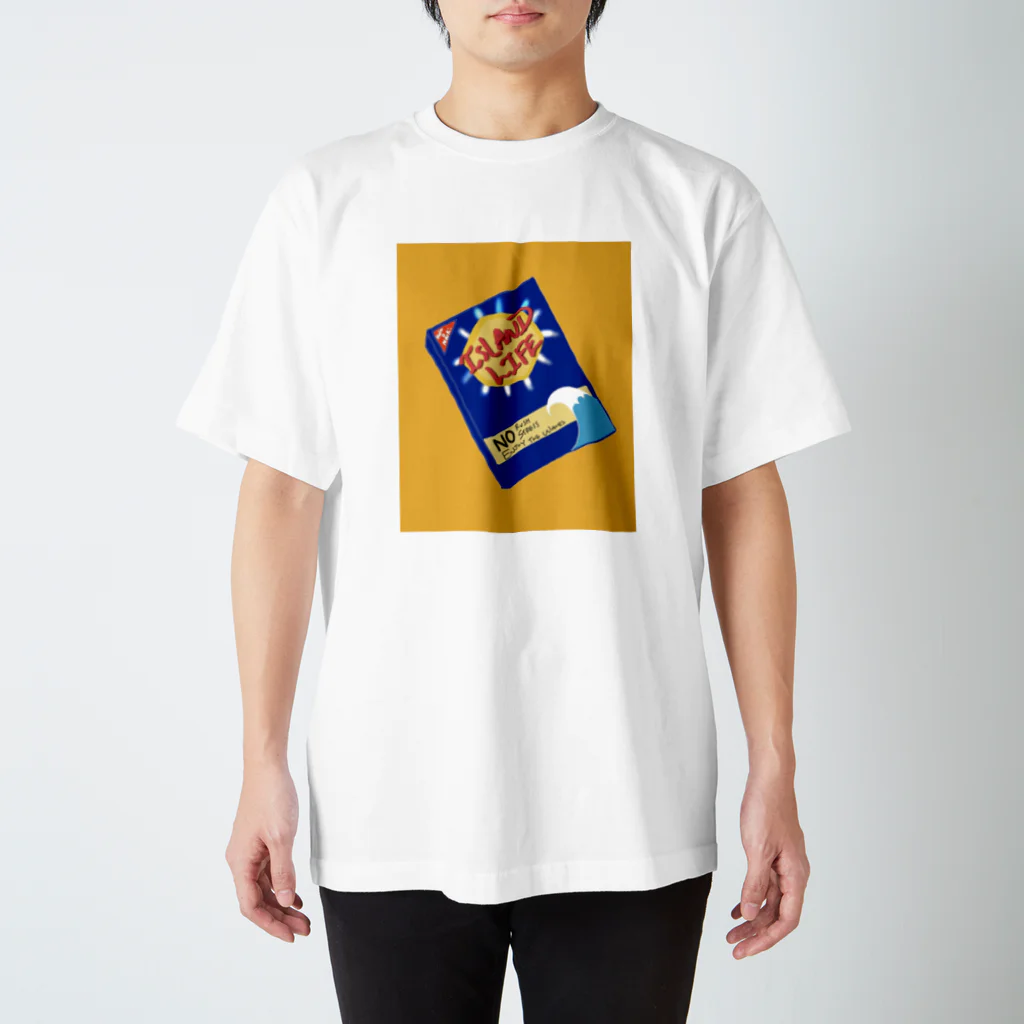 makiのIsland life/ yellow Regular Fit T-Shirt