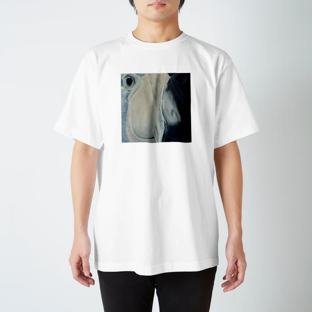 Ren_raraRandyのこんにちは、ハシビロコウですよ Regular Fit T-Shirt