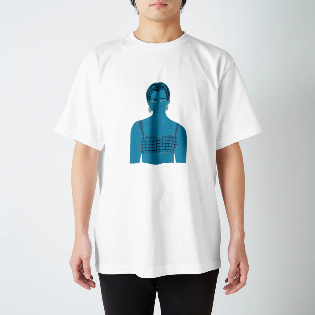 千海 博美のBlue Regular Fit T-Shirt