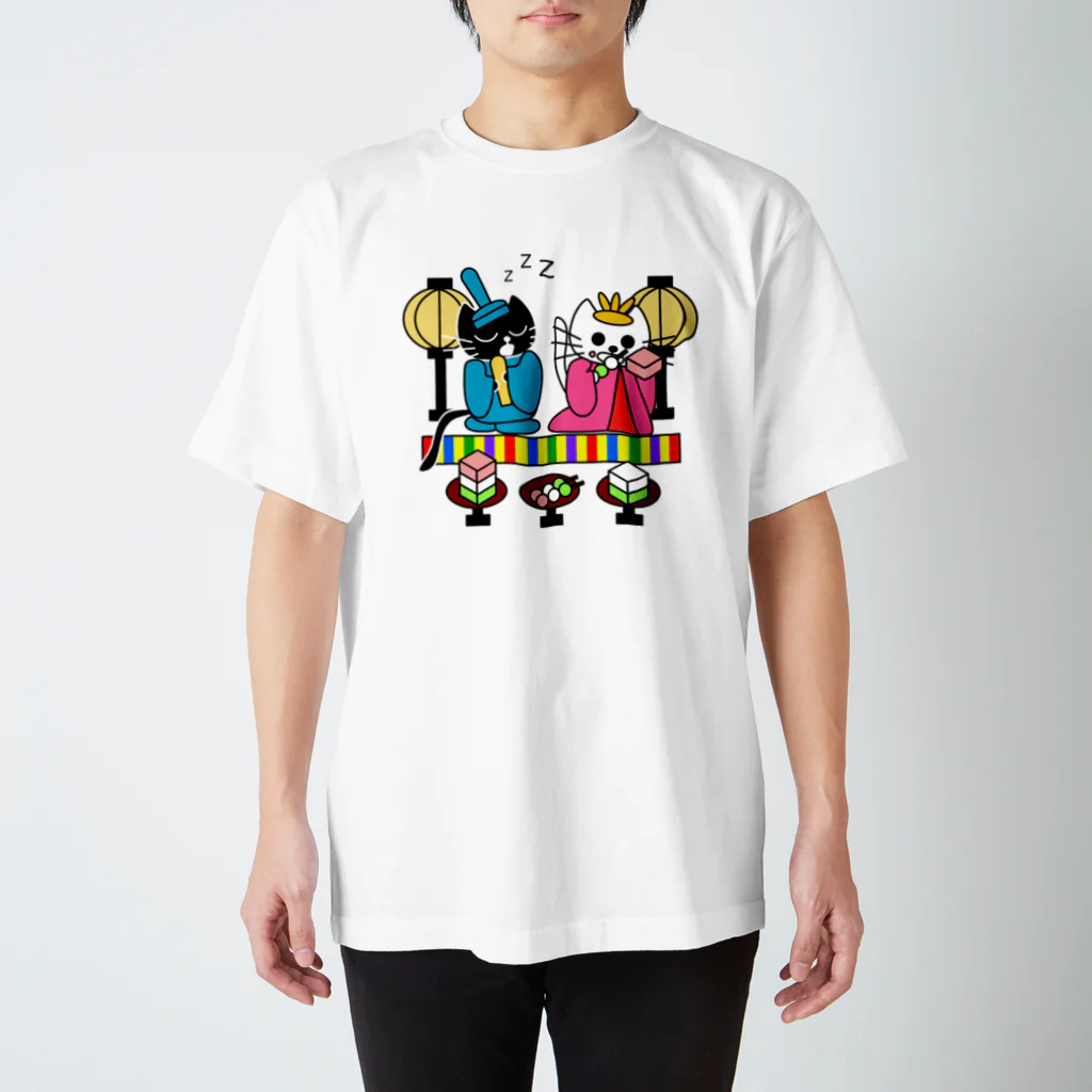 J's Mart 2ndのたまとクロの雛祭り スタンダードTシャツ