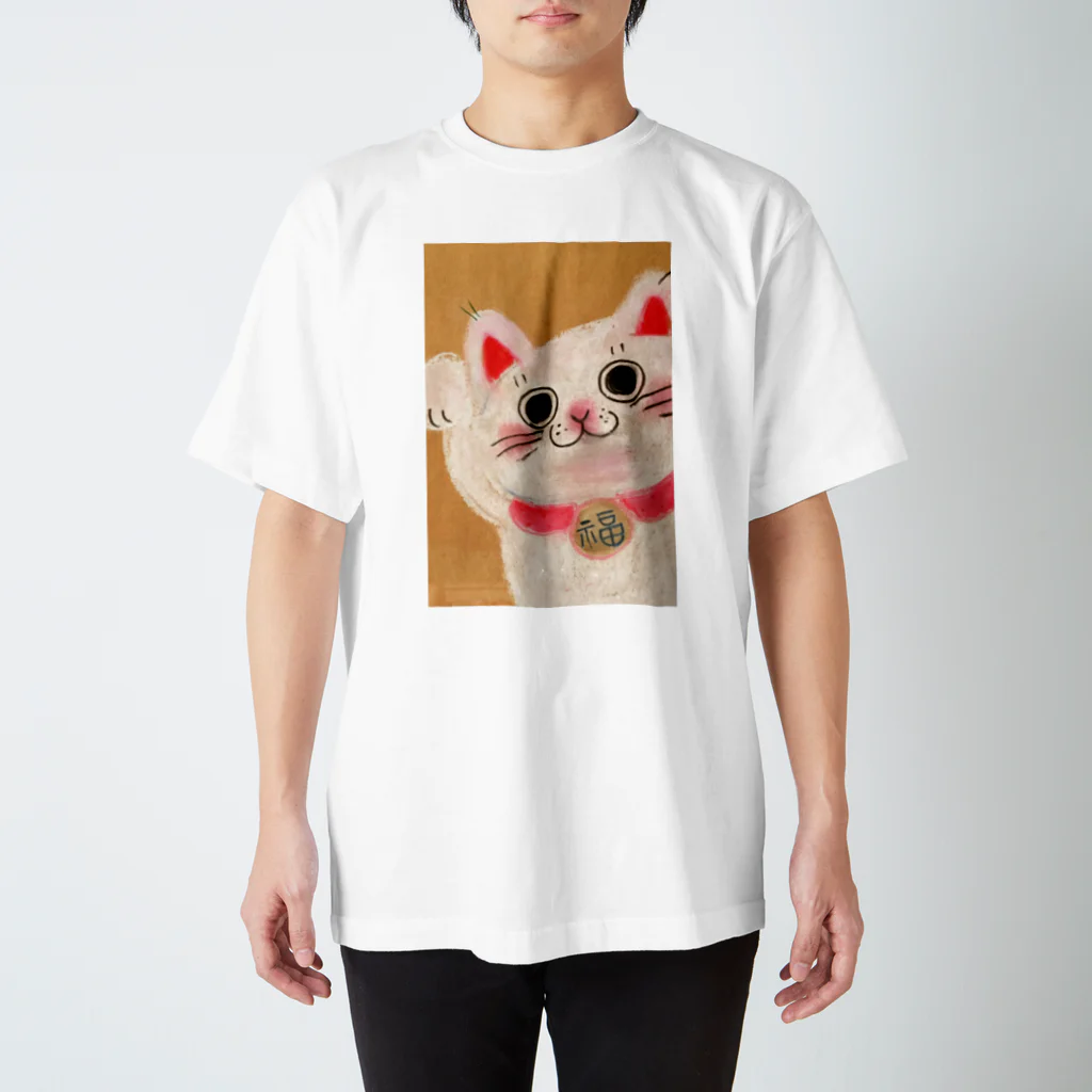 万福画工雑貨  仁屋   の招き猫 スタンダードTシャツ