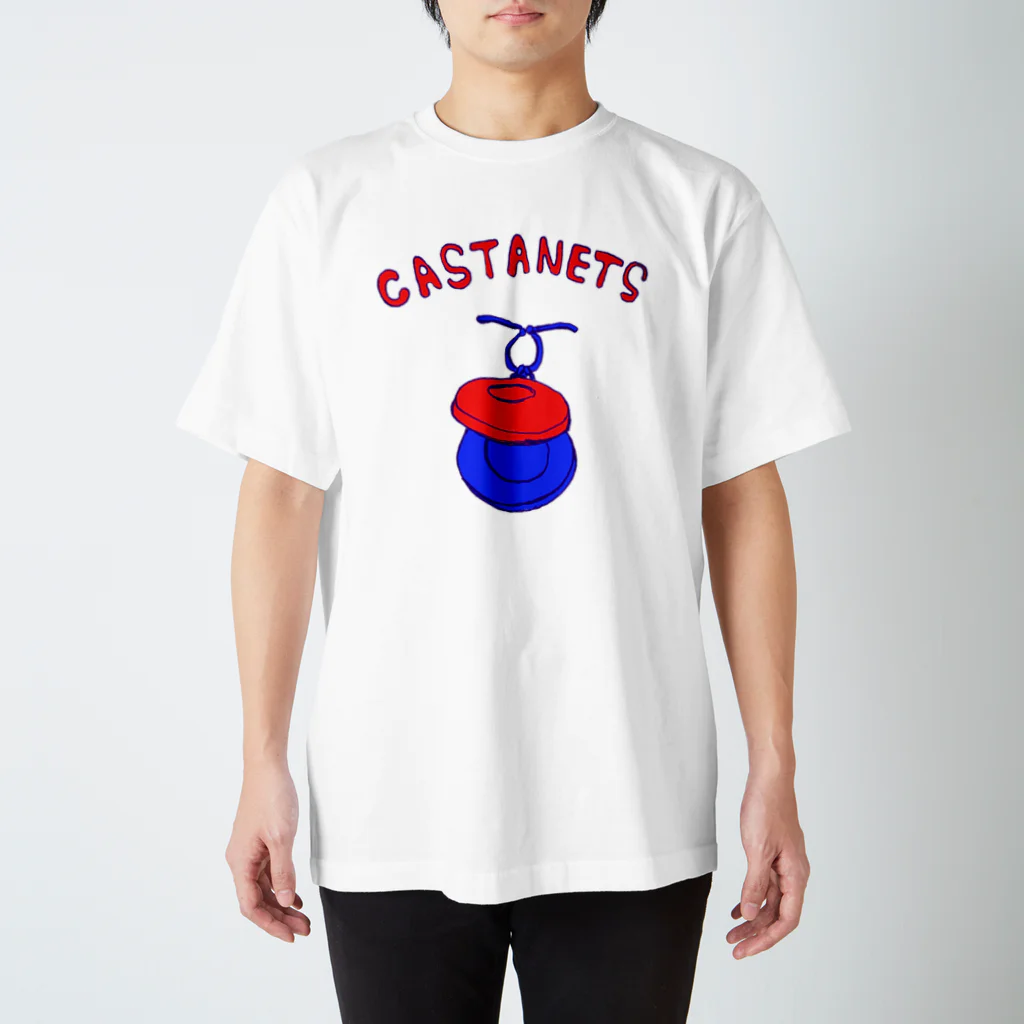 NIKORASU GOのフラメンコデザイン「カスタネット」 スタンダードTシャツ
