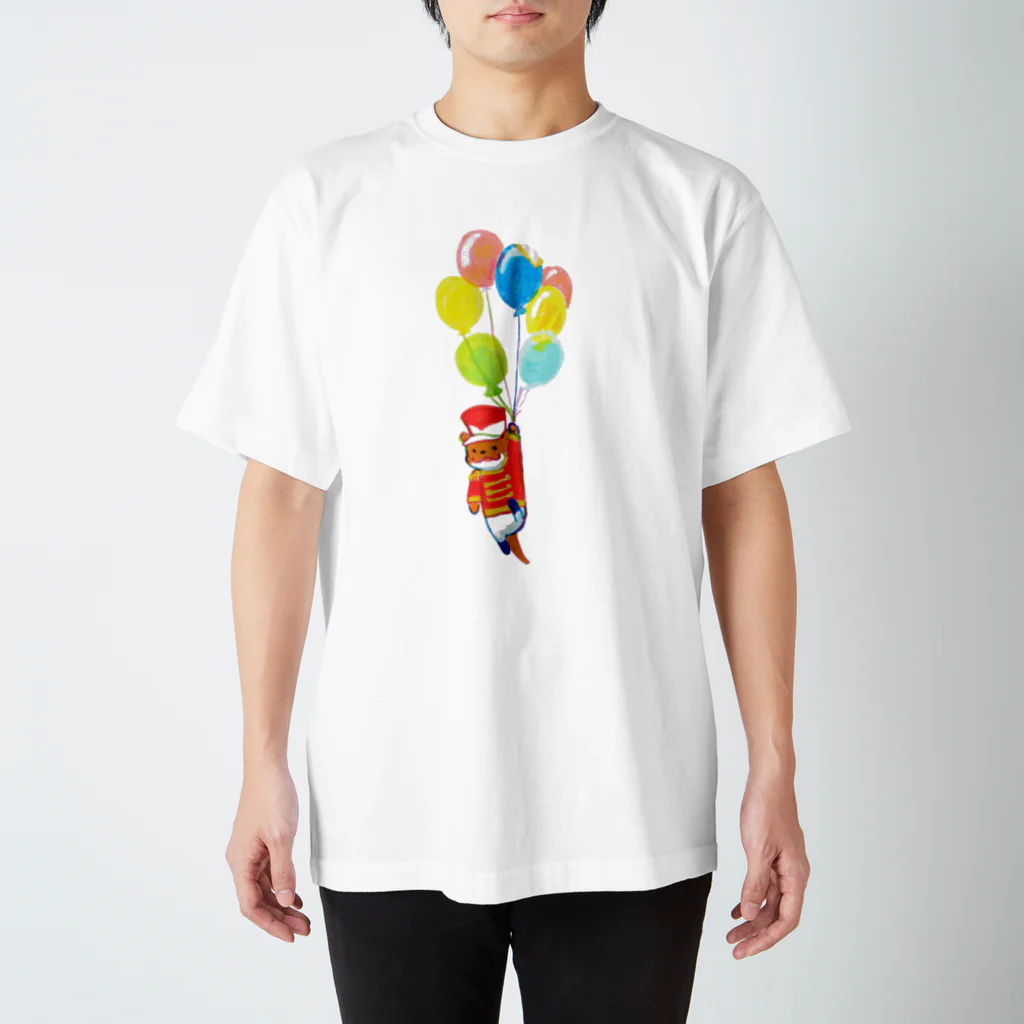 maguroya1010のかわうそとふうせん Regular Fit T-Shirt