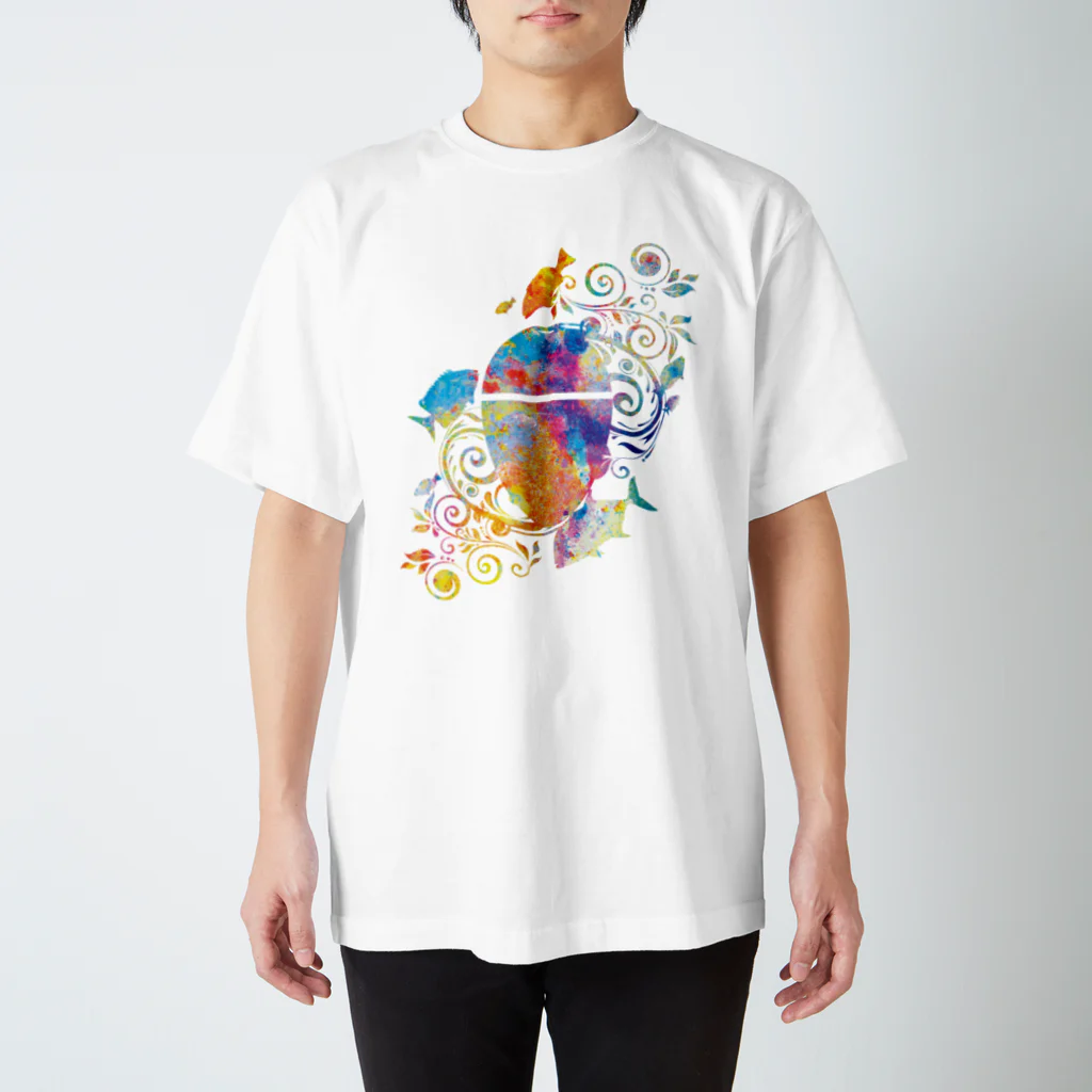 Riki Design (Okinwa Fishing style)のアートチック海物語IN沖縄 スタンダードTシャツ