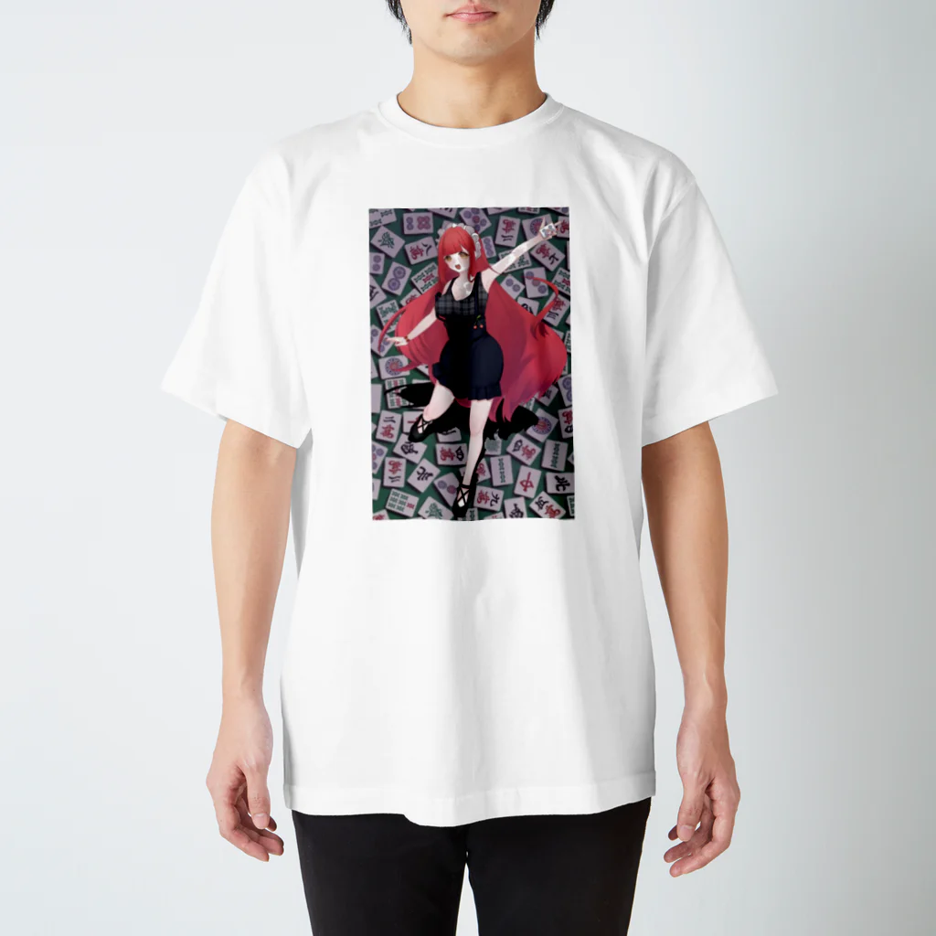 🖤🍒まぐりこ🍒🖤コスプレイヤーの麻雀まぐりこ Regular Fit T-Shirt