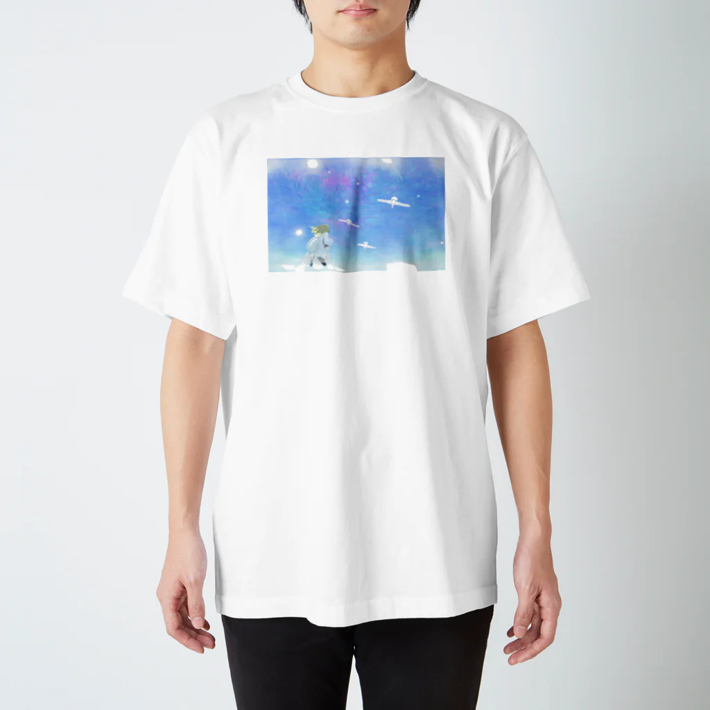 クリムオンラインショップ suzuri店の白鳥とイーノック Regular Fit T-Shirt
