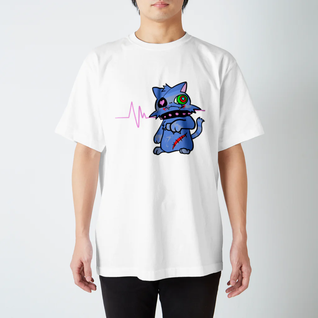 いくたの部屋のイカレねこ スタンダードTシャツ