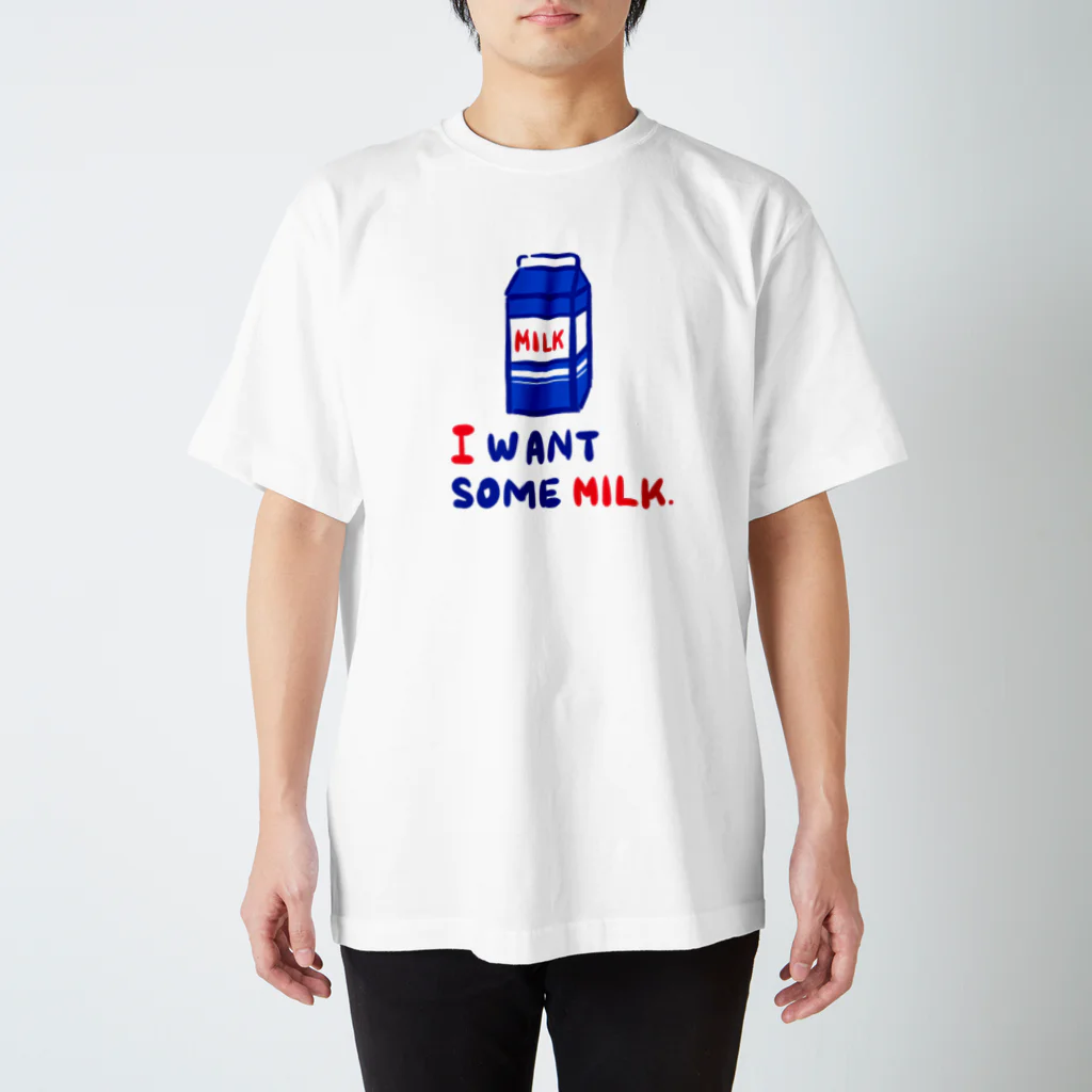 HAPPY MILK MARKETのI WANT SOME MILK Regular Fit T-Shirt