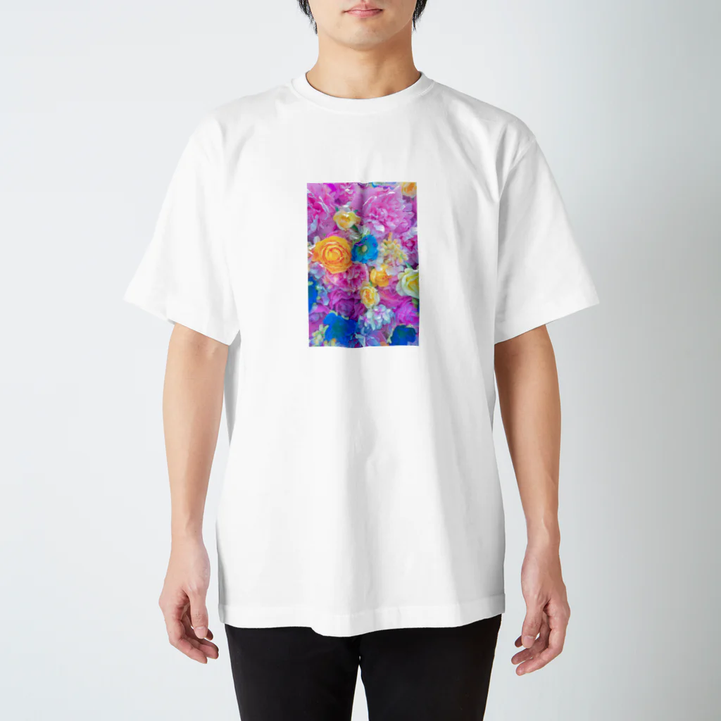 MoMoMの花柄 スタンダードTシャツ