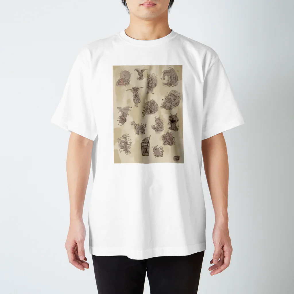 hitoureiのふしぎな幻獣コレクション3 スタンダードTシャツ