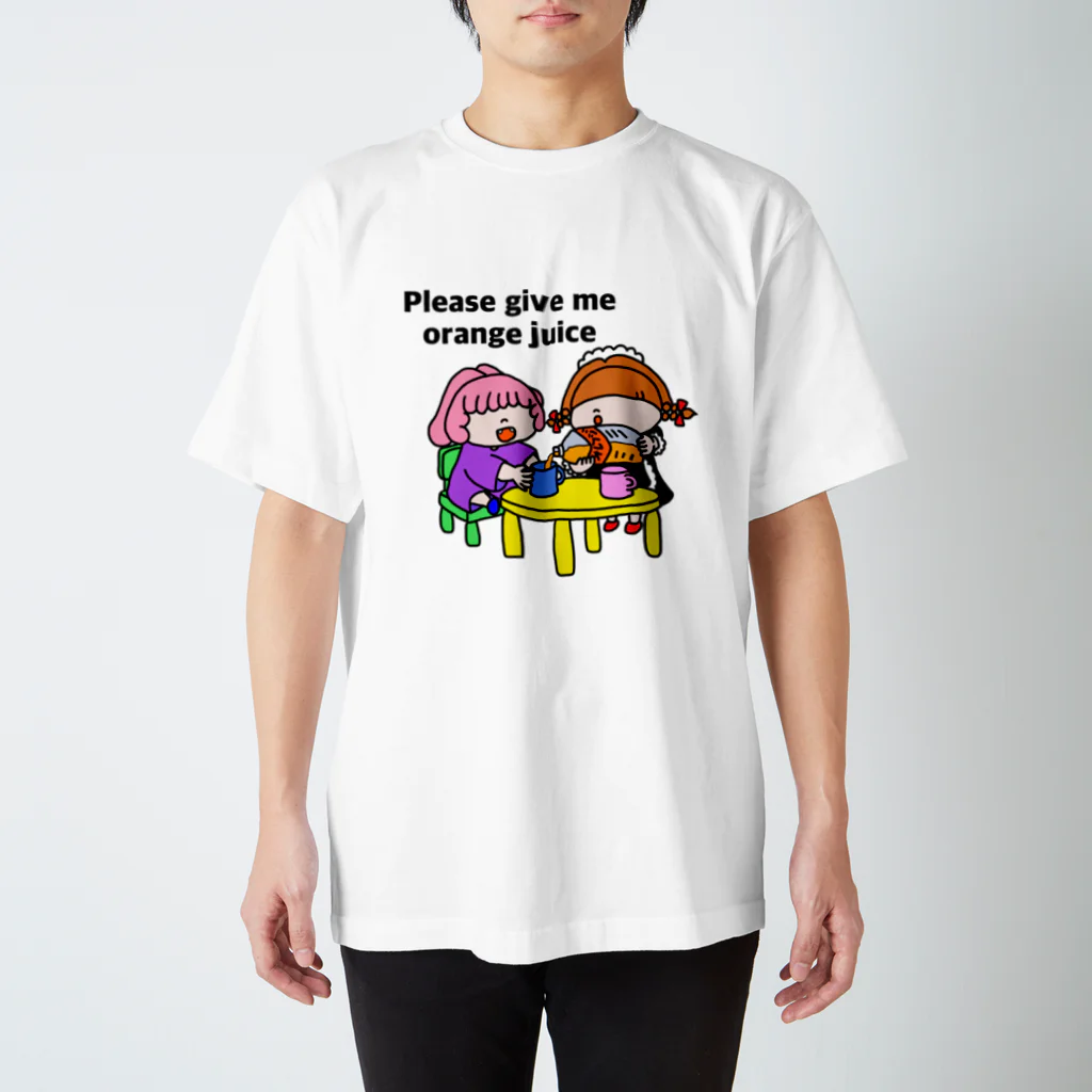 べにちゃんのべにちゃんがジュースつぐよ スタンダードTシャツ