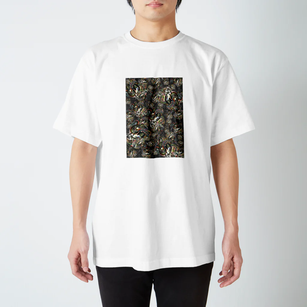 KariyushiYoronの二鳥模様 Regular Fit T-Shirt