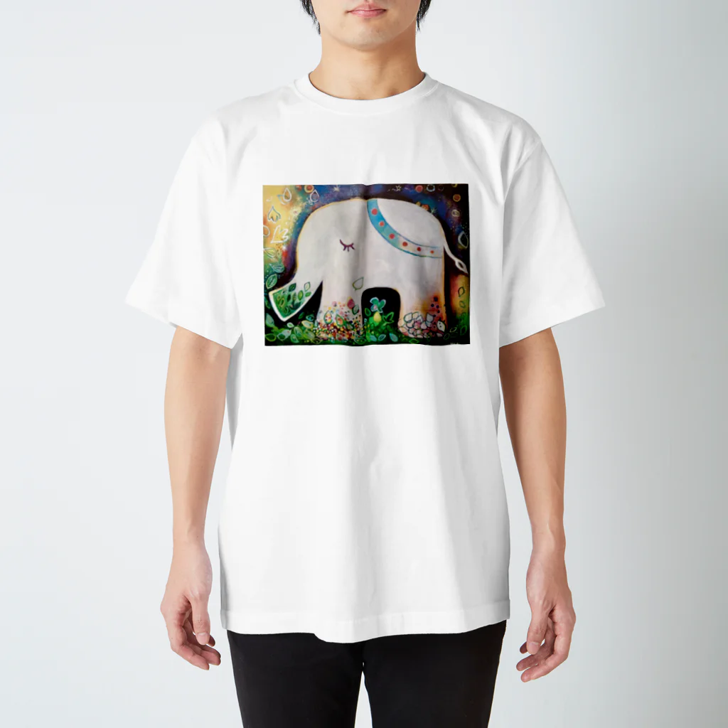 FUNAMIKI ARTのHappy Elephant  スタンダードTシャツ