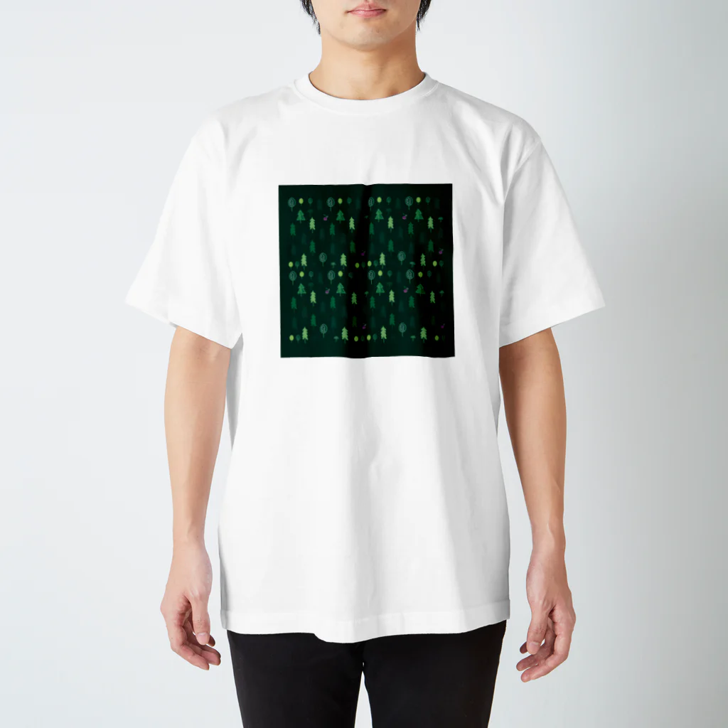 sonohausの北欧の森　緑 スタンダードTシャツ