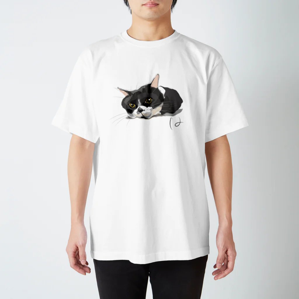 毎日猫さん犬さんの猫３T スタンダードTシャツ