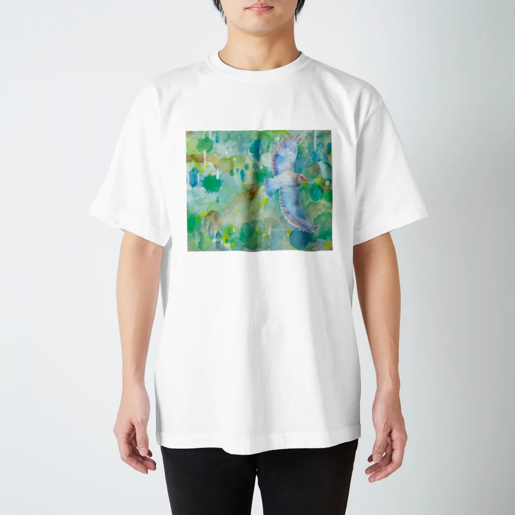 catanorynecoの青い鳥がなくとき -森の中- スタンダードTシャツ