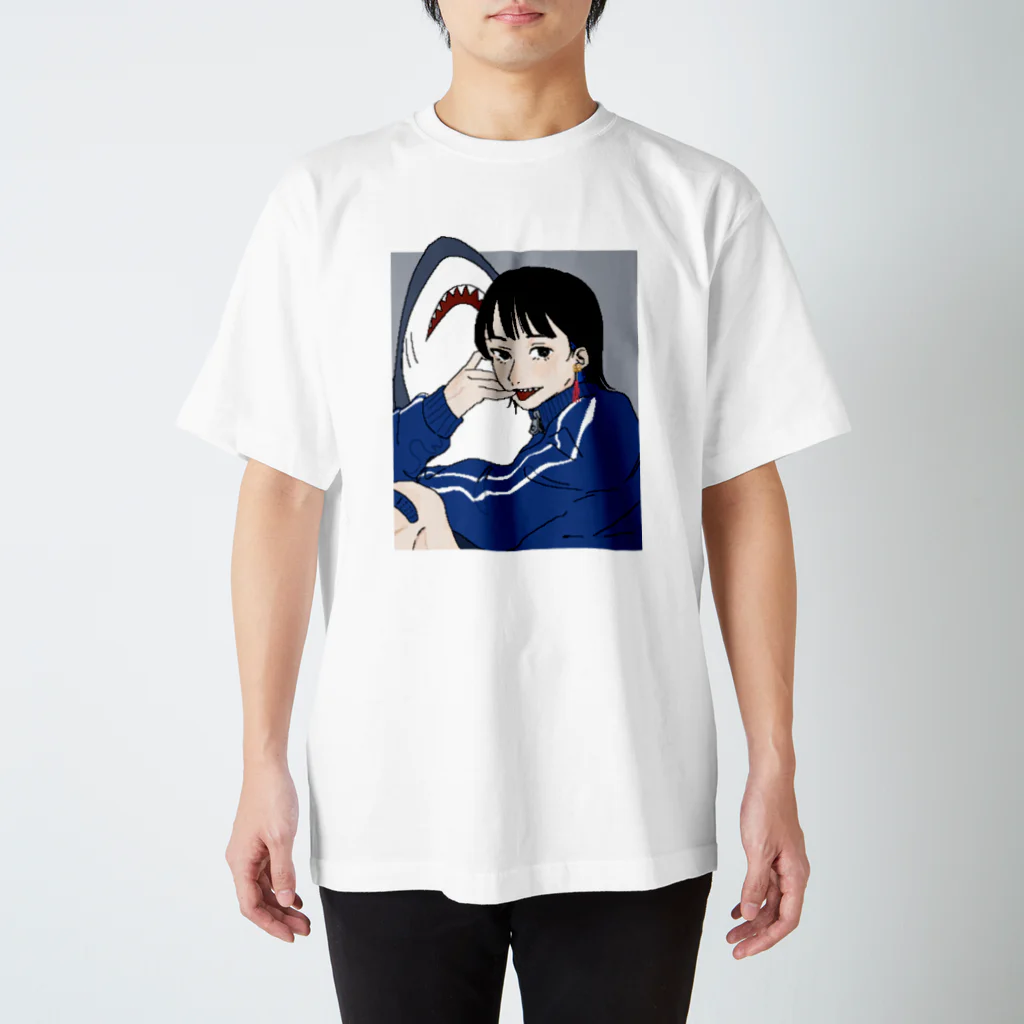 さじまのサメちゃん(フチなし) スタンダードTシャツ