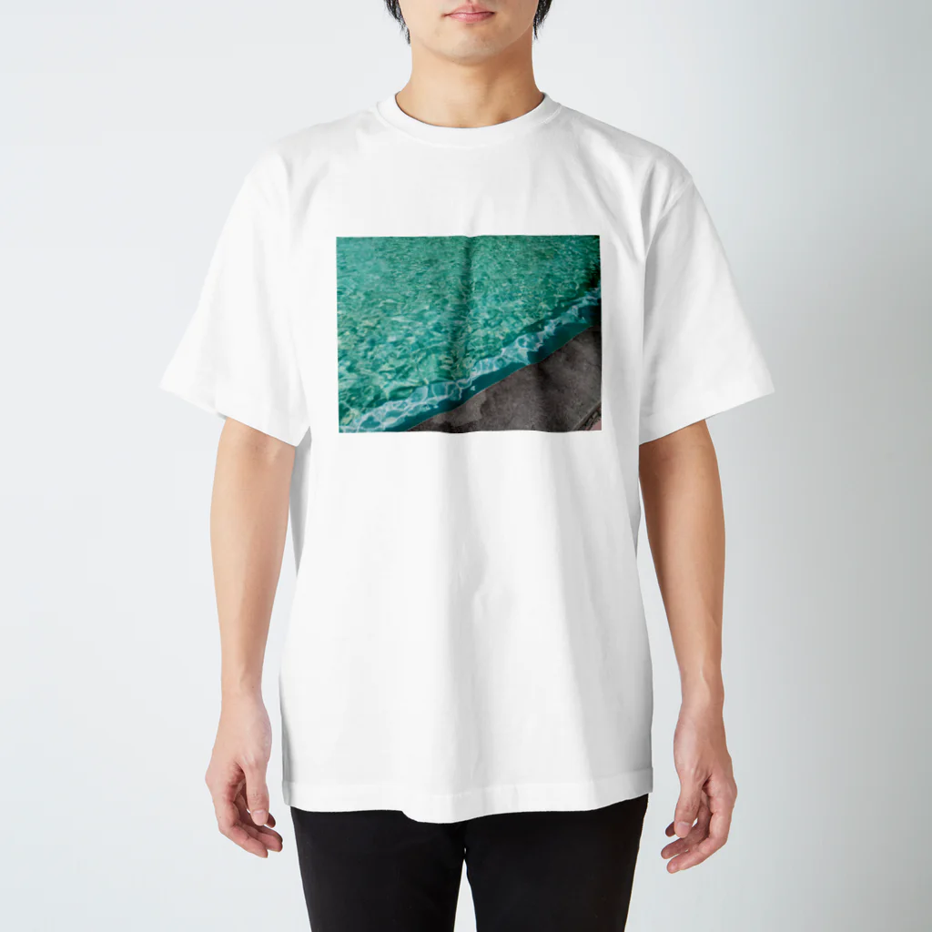 抽象画家ShizukiKagawaのみどりのふんすい Regular Fit T-Shirt