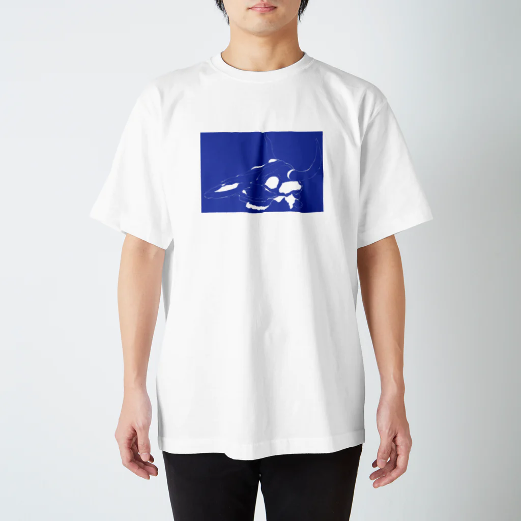 べべのお絵かきの牛の頭骨さん スタンダードTシャツ