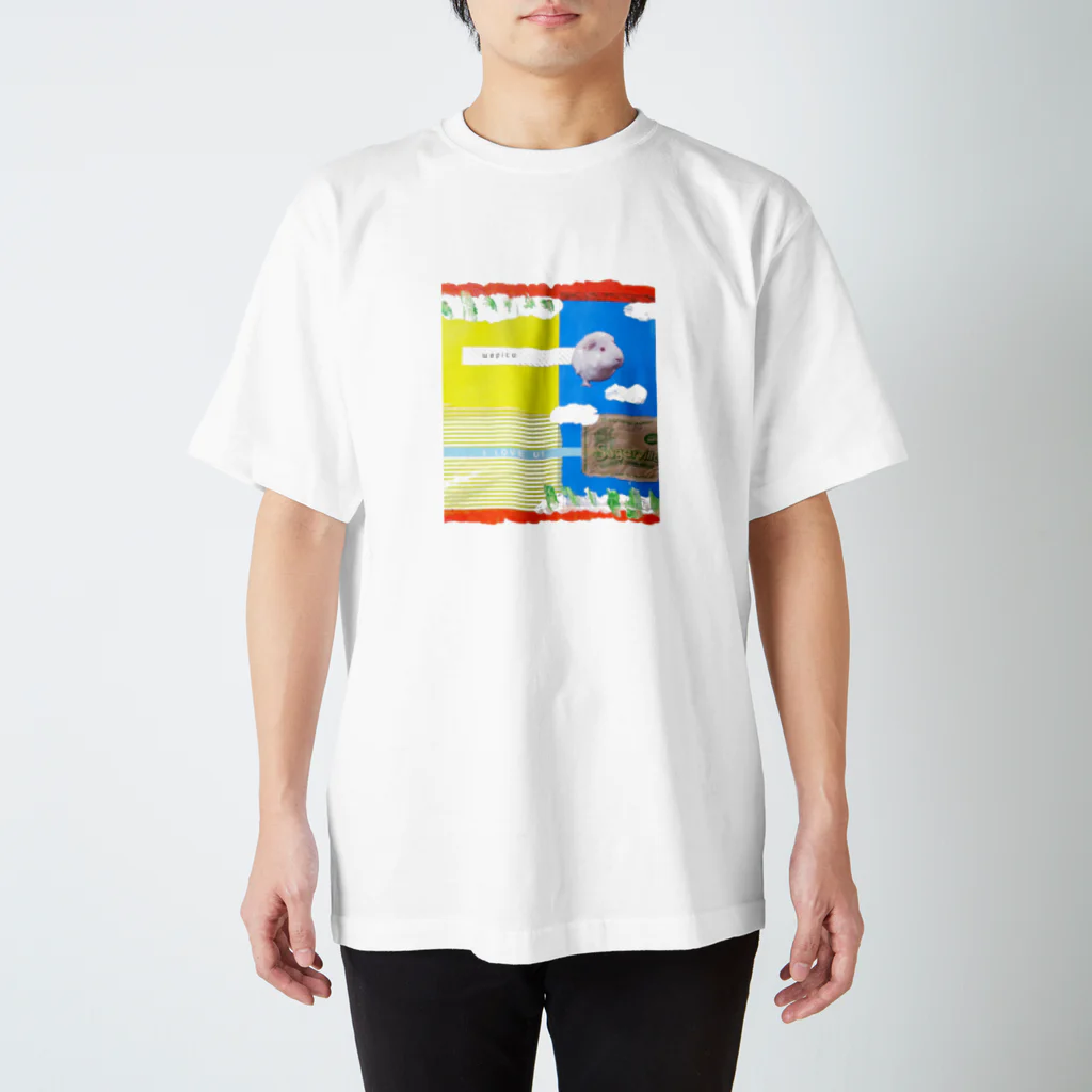 ふくちゃんの毎日。のクリッターラインさん家のワピコちゃん3 スタンダードTシャツ