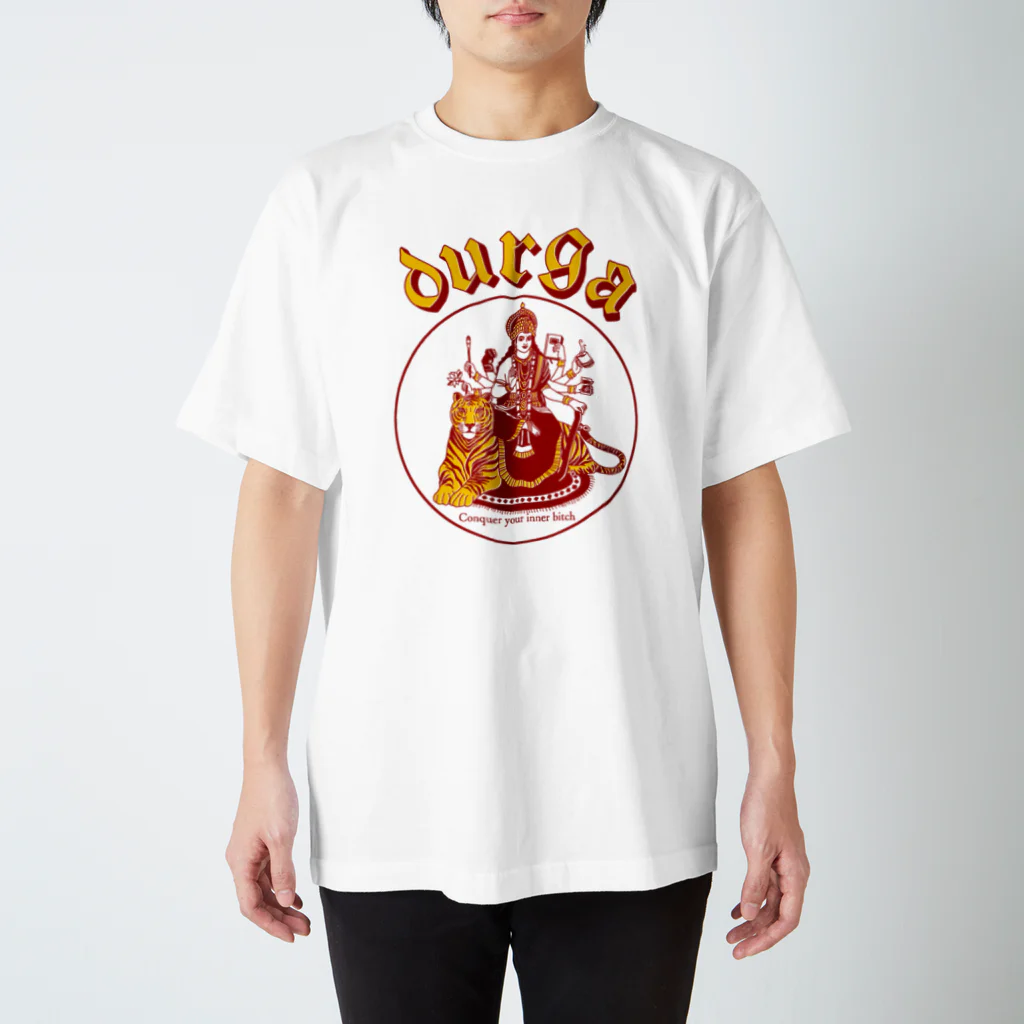 ITSUMItalkstoreのDURGA 赤×黄色（ズレ） Regular Fit T-Shirt