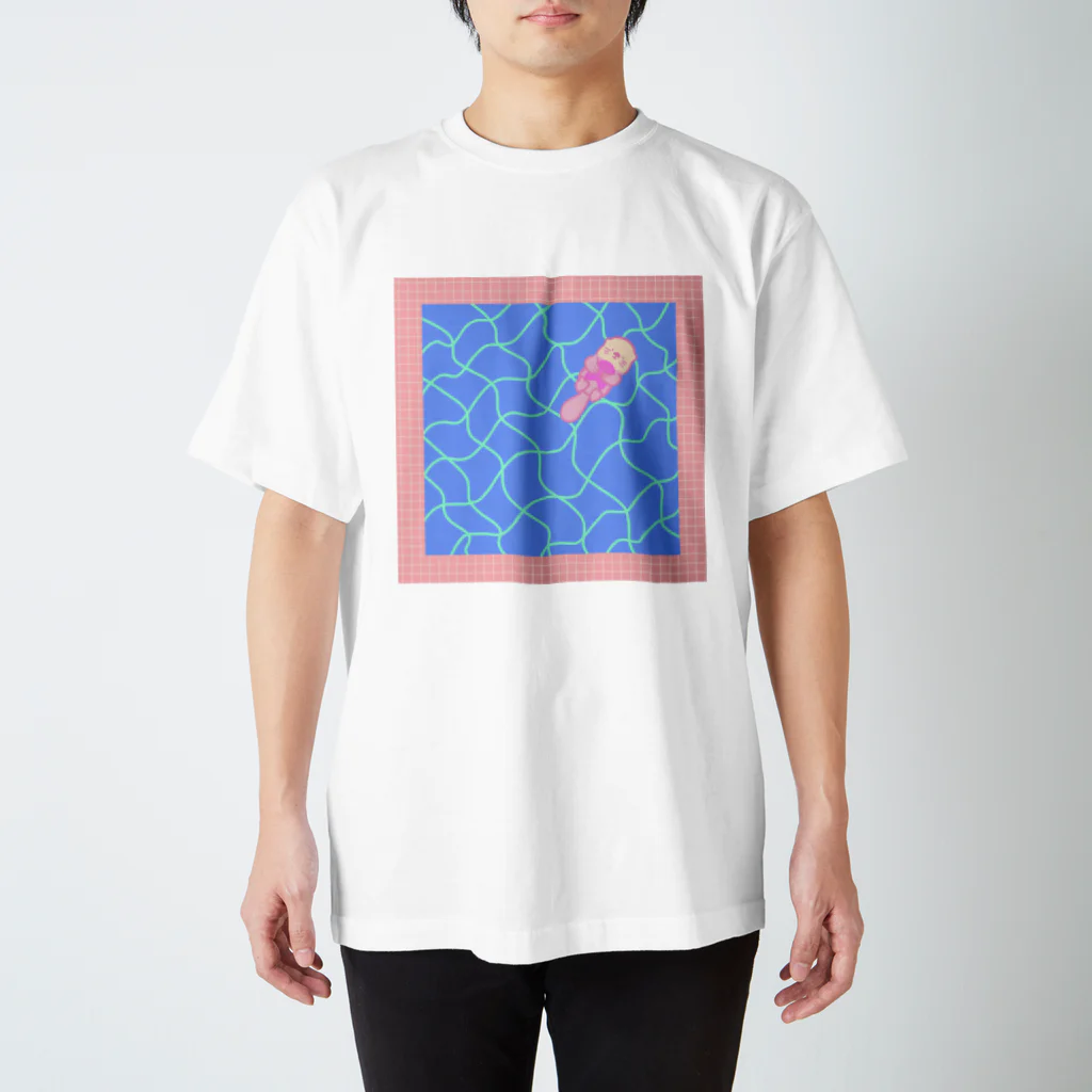 パーラーせおよぎのラッコとプール Regular Fit T-Shirt