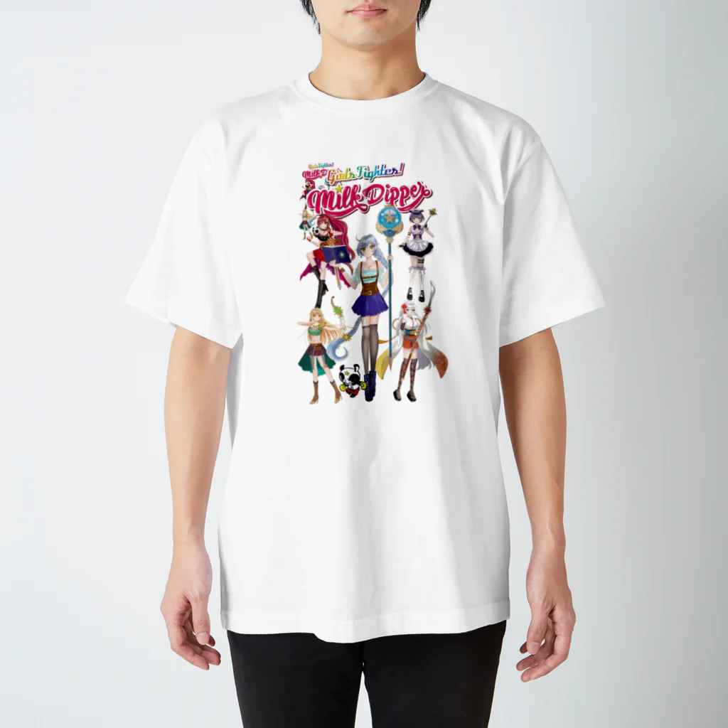 Milk☆Dipperのガールズファイター！ミルクディッパー☆05☆HIKARU スタンダードTシャツ