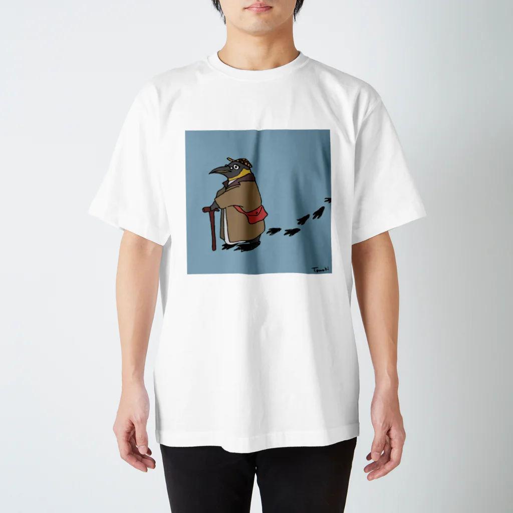 まきたまき子のへやのさすらいペンギン スタンダードTシャツ