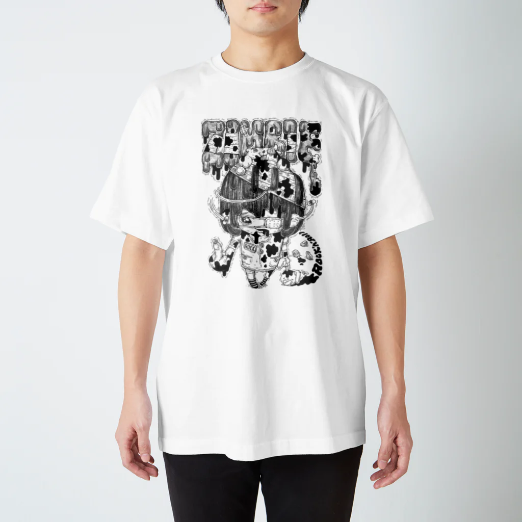 みけねこのロックンゾンビ Regular Fit T-Shirt