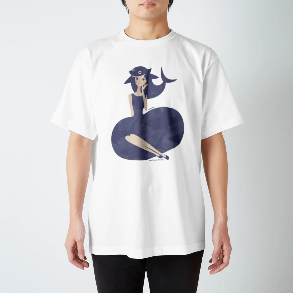 さかたようこ / サメ画家の〈 naminada 015/365 〉SAMEプリンセス Regular Fit T-Shirt