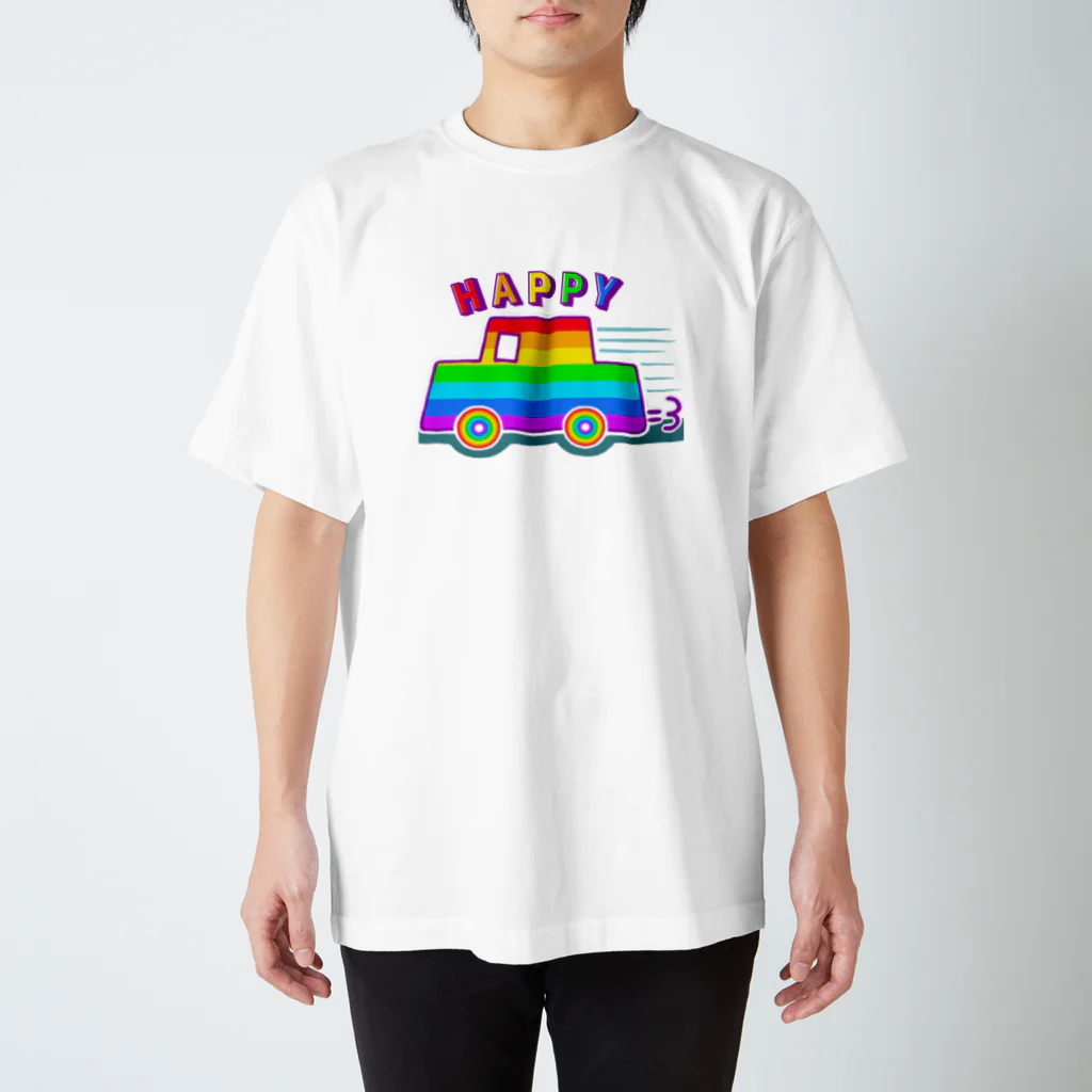 ひじりやノエルのにじカー【虹色HAPPYレインボー】 スタンダードTシャツ