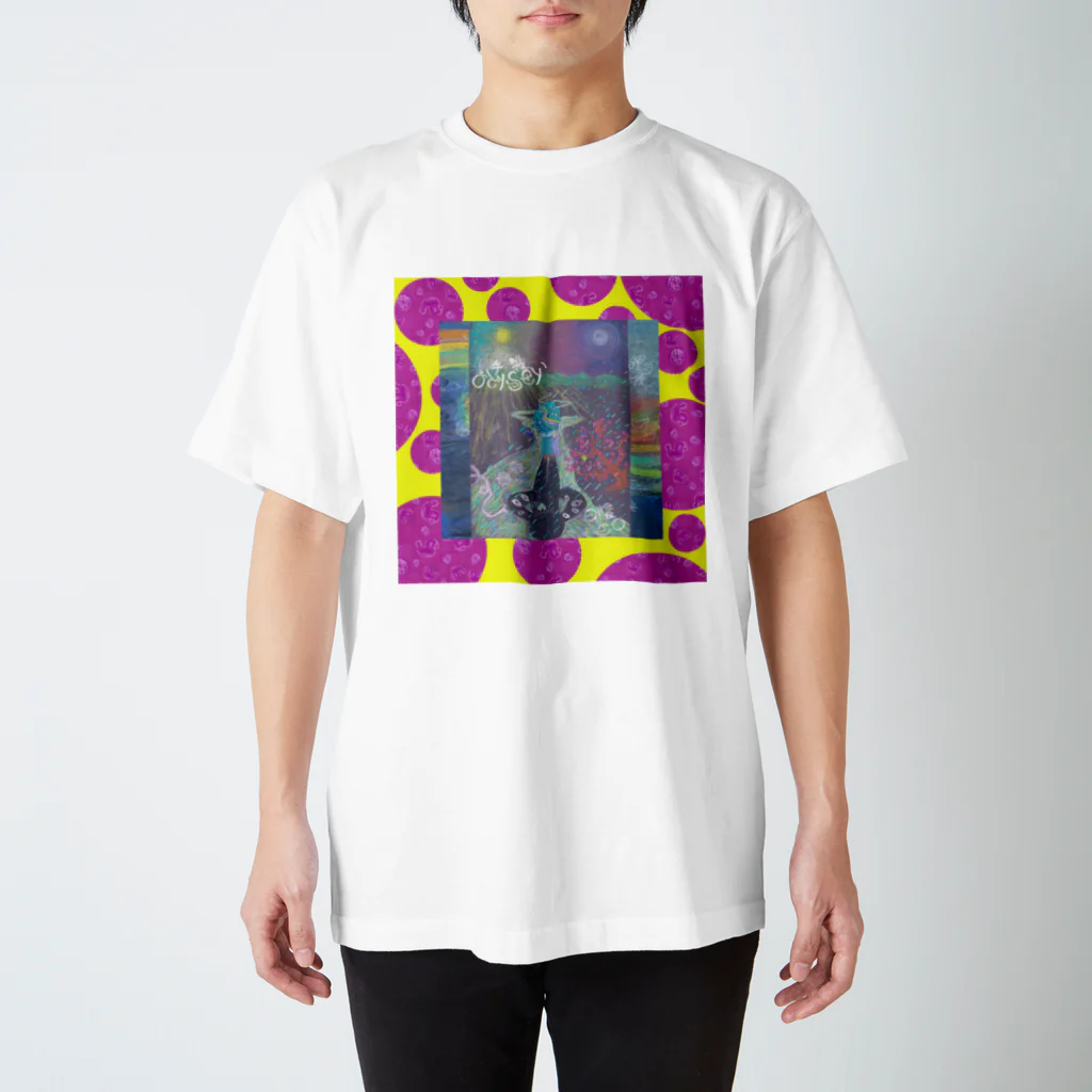 ヒカゲサンジュウの落描きのお手製ドット黄み Regular Fit T-Shirt