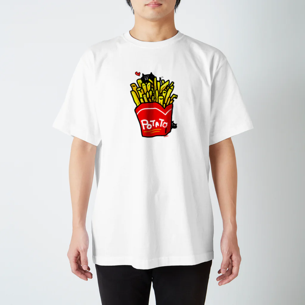 まめのき。のポテトにゃん。 スタンダードTシャツ