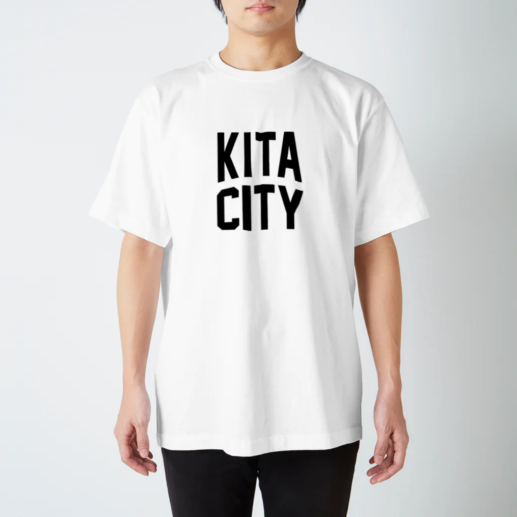JIMOTOE Wear Local Japanの北区 KITA CITY ロゴブラック Regular Fit T-Shirt