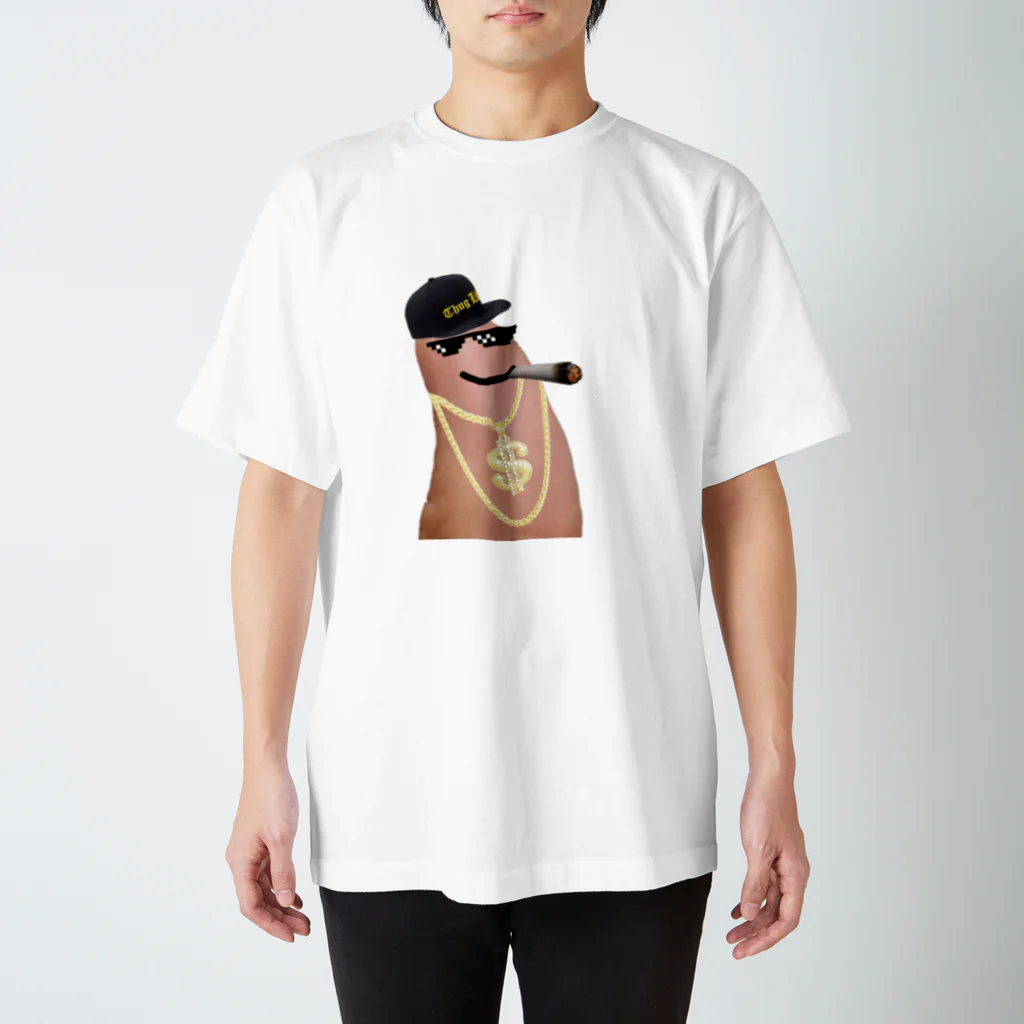 Oyayubi_Finger_ManのOyayubiFingerMan Regular Fit T-Shirt