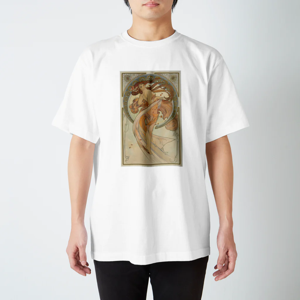 Dartroomのアルフォンス・ミュシャ スタンダードTシャツ